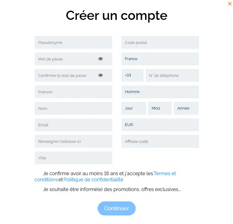 Joo Casino registration process