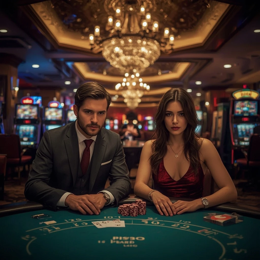 Two poker players at Joo Casino in India